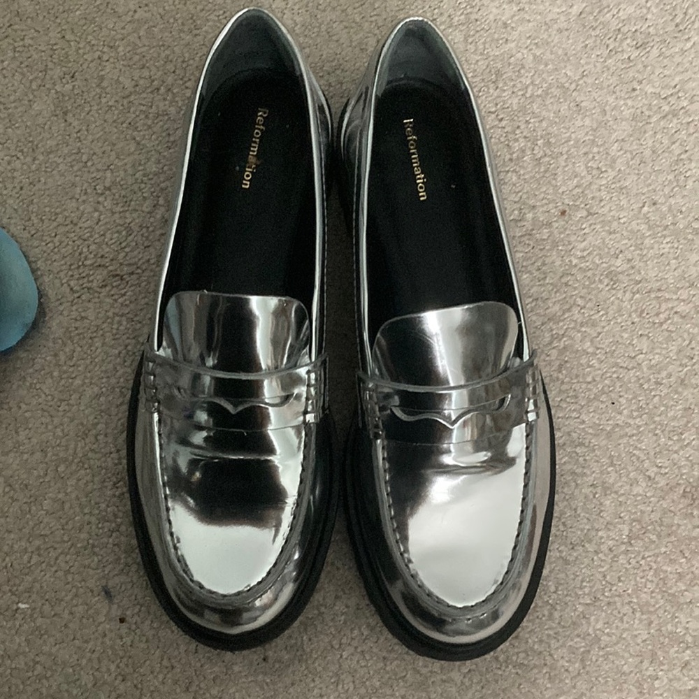 Reformation Agathea lug sole loafers